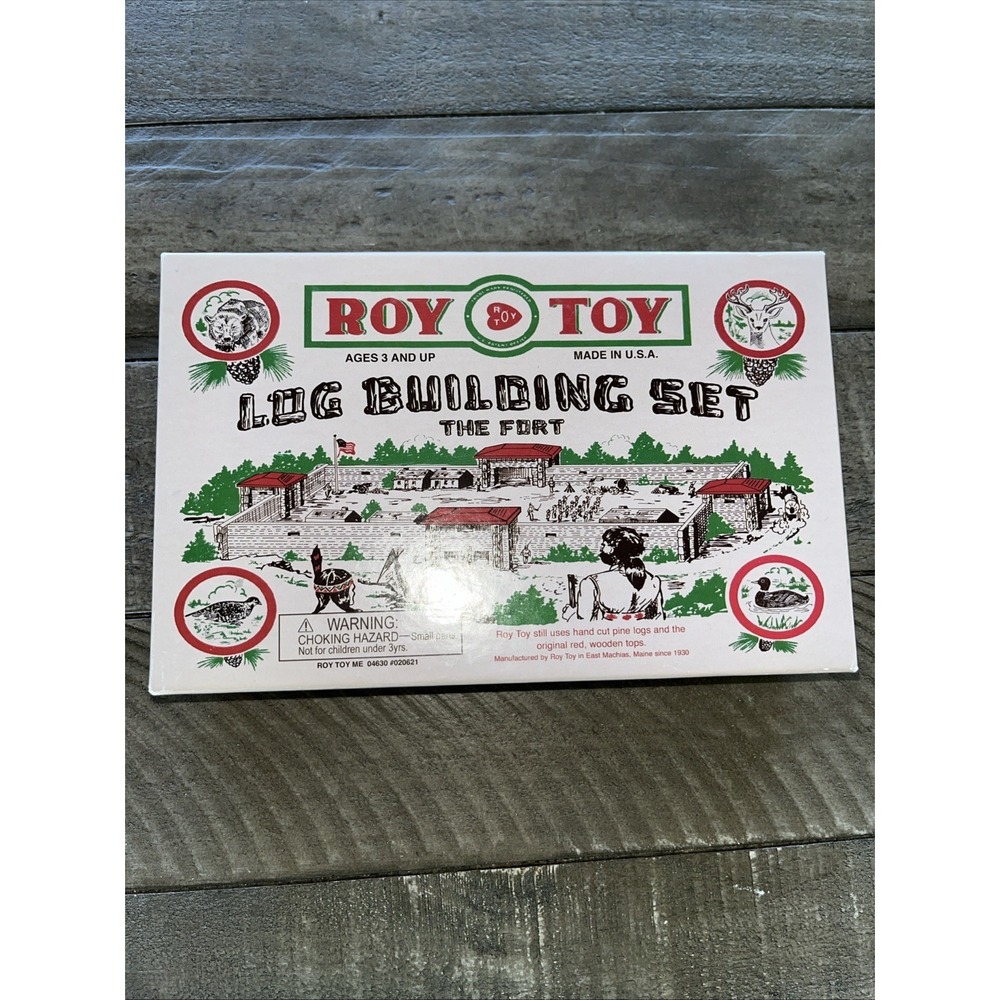 Roy Toy Log Building Set The Farm #10